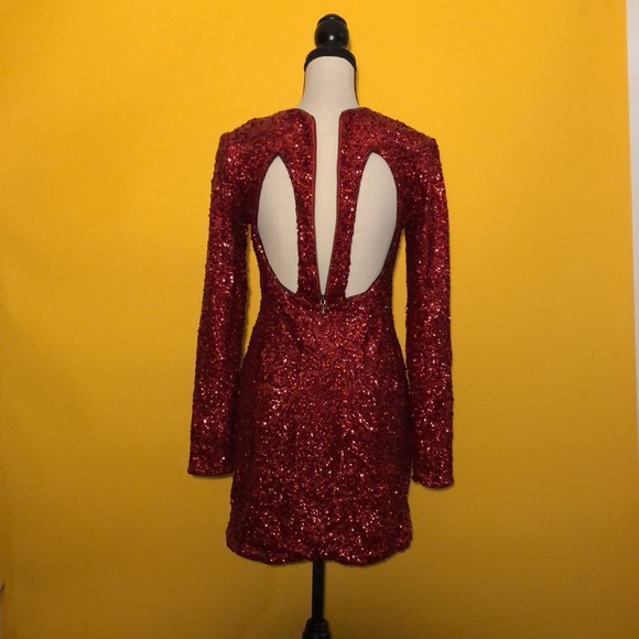 🆕 KIMCHI BLUE(UO) long sleeve sequin mini dress - Picture 3 of 10
